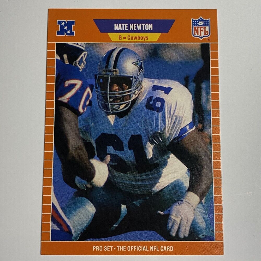 Vintage 1989 Pro Set Nate Newton #93 NFL Rookie